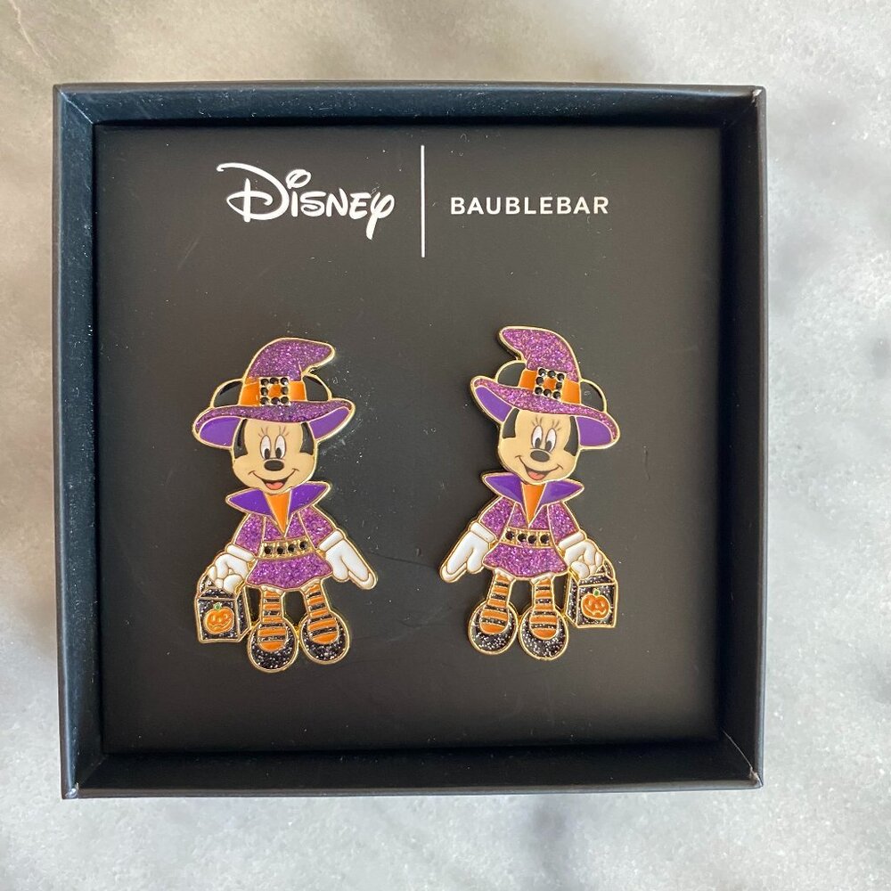 Disney x Baublebar Minnie Mouse Halloween Witch Earrings